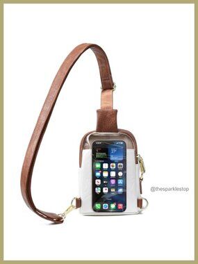 Touchscreen Crossbody Phone Purse, Small Sling Bag with Faux Leather, RFID